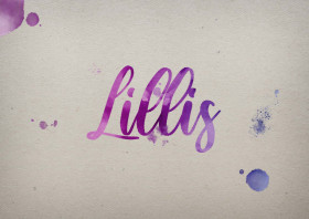 Lillis Watercolor Name DP