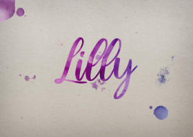 Lilly Watercolor Name DP