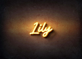 Glow Name Profile Picture for Lily