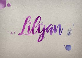 Lilyan Watercolor Name DP