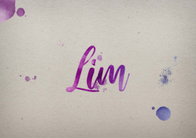 Lim Watercolor Name DP