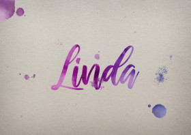 Linda Watercolor Name DP