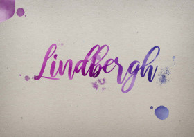 Lindbergh Watercolor Name DP