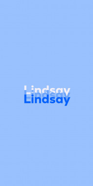 Name DP: Lindsay