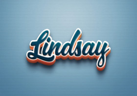 Cursive Name DP: Lindsay