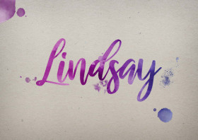 Lindsay Watercolor Name DP