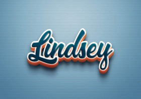 Cursive Name DP: Lindsey
