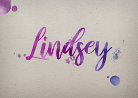 Lindsey Watercolor Name DP