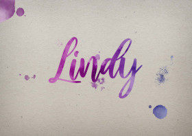 Lindy Watercolor Name DP