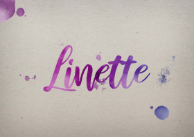 Linette Watercolor Name DP