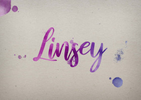 Linsey Watercolor Name DP
