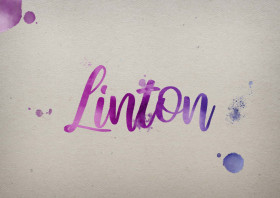 Linton Watercolor Name DP