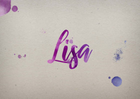 Lisa Watercolor Name DP