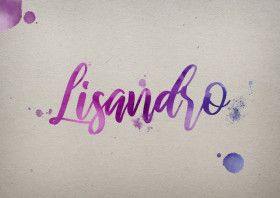Lisandro Watercolor Name DP