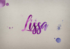 Lissa Watercolor Name DP