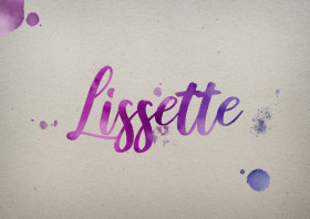 Lissette Watercolor Name DP