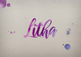 Litha Watercolor Name DP