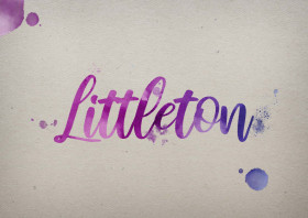 Littleton Watercolor Name DP