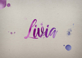 Livia Watercolor Name DP