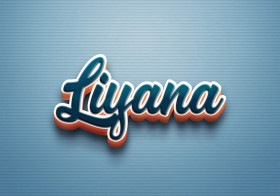 Cursive Name DP: Liyana