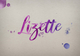 Lizette Watercolor Name DP