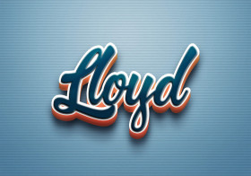 Cursive Name DP: Lloyd