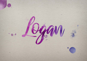 Logan Watercolor Name DP