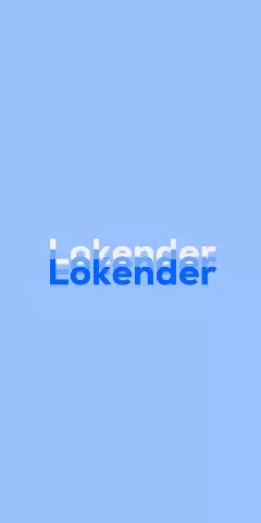 Name DP: Lokender