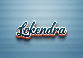 Cursive Name DP: Lokendra