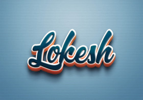 Cursive Name DP: Lokesh
