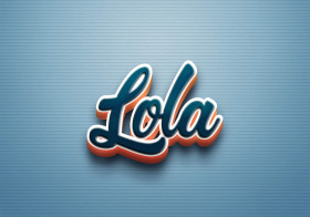 Cursive Name DP: Lola