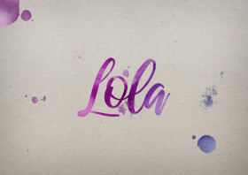 Lola Watercolor Name DP