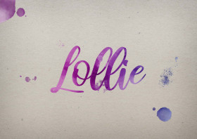 Lollie Watercolor Name DP