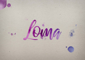 Loma Watercolor Name DP