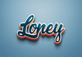 Cursive Name DP: Loney