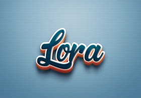 Cursive Name DP: Lora