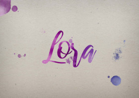 Lora Watercolor Name DP