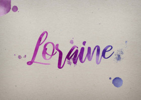 Loraine Watercolor Name DP