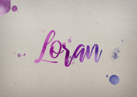 Loran Watercolor Name DP