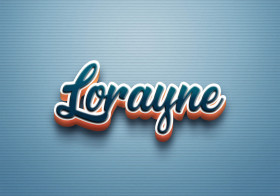 Cursive Name DP: Lorayne