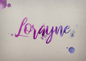 Lorayne Watercolor Name DP