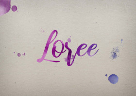 Loree Watercolor Name DP