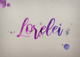 Lorelei Watercolor Name DP