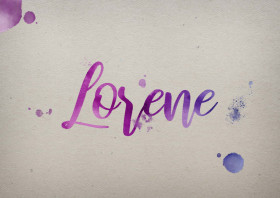 Lorene Watercolor Name DP
