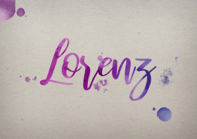 Lorenz Watercolor Name DP