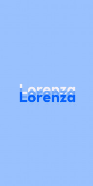 Name DP: Lorenza