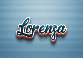 Cursive Name DP: Lorenza