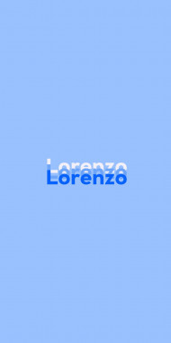 Name DP: Lorenzo