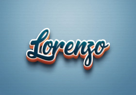 Cursive Name DP: Lorenzo
