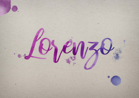 Lorenzo Watercolor Name DP